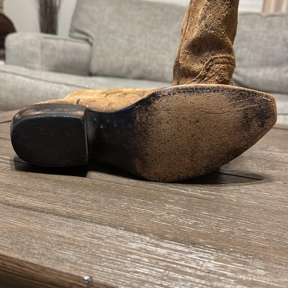 Johnny Ringo Suede Cowboy Boots - Picture 7 of 8